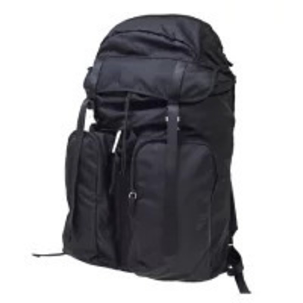 Prada Backpack Daybag Rucksack Bag Black Canvas